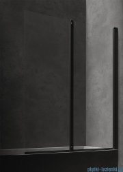 Omnires Kingston parawan nawannowy 2-częściowy 120x150 cm przejrzyste XHE20BLTR