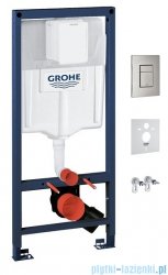 Omnires Grohe Rapid stelaż podtynkowy do WC zestaw 4w1 przycisk nikiel RAPIDSETNI