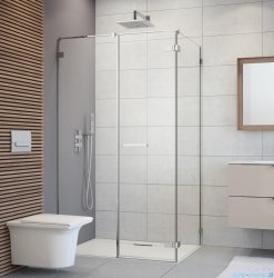 Radaway Arta Kds II kabina 90x80cm lewa szkło przejrzyste 386521-03-01R/386101-03-01/386110-03-01