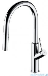 Omnires Bend bateria zlewozmywakowa z wyciąganą wylewką chrom BE6455CR