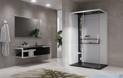 Novellini Glax 2 2.0 kabina masażowo-parowa 120x90 lewa czarna G222P290SM5-1HU