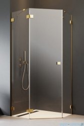 Radaway Essenza Pro Gold Ptj kabina pięciokątna 80x80 lewa złoty połysk/szkło przejrzyste 10100000-09-01L/10100100-01-01