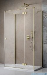 Radaway Essenza Brushed Gold Kdj+S kabina 90x80x90cm prawa szczotkowane złoto 1384050-01-01/1385021-9901R/1384050-01-01