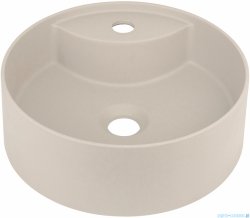 Deante SILIA Umywalka granitowa nablatowa z miejscem na baterię Ø36 beż CQS_5U4B