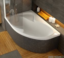 Ravak Wanna asymetryczna Rosa II 160x105cm Lewa CM21000000