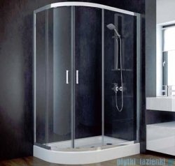 Besco Modern kabina asymetryczna 120x90x185cm grafit MA-120-90-G