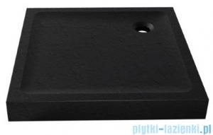 New Trendy Mild Stone Brodzik akrylowy kwadratowy 90x90x11,5 cm czarny B-0563