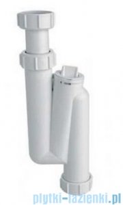McAlpine Syfon umywalkowy pionowy rurowy biały HC3