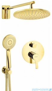 Deante Arnika Gold zestaw prysznicowy podtynkowy złota NAC Z9QP