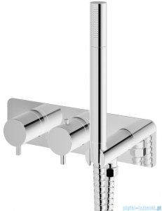 Kohlman Axel bateria termostatyczna prysznicowo-wannowa podtynkowa z rączką prysznicową chrom QW265A