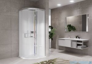 Novellini Glax 2 2.0 kabina z hydromasażem hydro plus 100x100 srebrna G22R109M1L-1BB