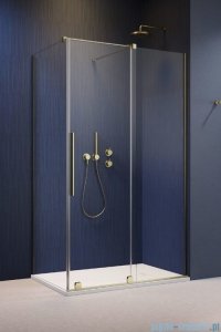 Radaway Furo Kdj Brushed Gold kabina 160x70cm prawa szczotkowane złoto 10104822-99-01R/10110780-01-01/10113070-01-01