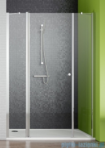 Radaway Eos II DWJS Drzwi prysznicowe 130x195 lewe szkło przejrzyste + brodzik Doros D + syfon 3799455-01L/SDRD1390-01
