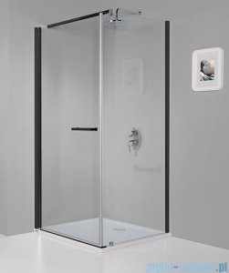 Sanplast Prestige III KNDJ/PRIII kabina prostokątna 100x80x198 cm czarny matowy 600-073-0160-59-401