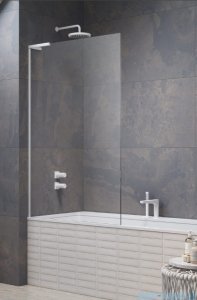Radaway Modo SL White PNJ II parawan nawannowy 100cm lewy biały mat/przejrzyste 10316100-04-01L