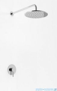 Kohlman Axel zestaw prysznicowy z deszczownicą 30 cm chrom QW220AR30