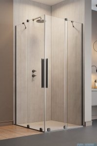 Radaway Furo Brushed GunMetal KDD kabina 100x90cm szczotkowany grafit 10105100-92-01L/10105090-92-01R