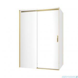 Excellent Rols kabina prostokątna 140x90 cm przejrzysta złoty połysk KAEX.2616.K.1400.0900.GL