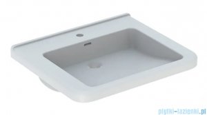 Geberit Selnova Comfort Square Umywalka bez barier z otworem na baterię, z przelewem 65x55cm 500.788.01.7