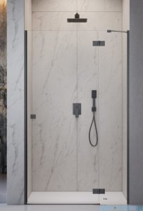Radaway Essenza 8 Brushed GunMetal Dwj drzwi wnękowe 110cm prawe szczotkowany grafit/szkło przejrzyste 10480712-01-01R/10460337-92-01R