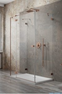 Radaway Essenza Pro Brushed Copper Kdj+S kabina 80x100x80cm lewa szczotkowana miedź 10097310-93-01L/10098080-01-01/10098080-01-01