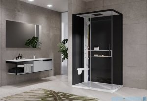 Novellini Glax 2 2.0 kabina masażowo-parowa 120x80 lewa biała G222P129ST5-1UH
