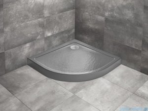 Radaway Doros A Compact Stone  brodzik półokrągły 90x90cm antracyt SDRA9090-05-64S