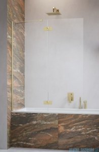 Radaway Essenza Brushed Gold PND II parawan nawannowy 120cm lewy szczotkowane złoto/przejrzyste 110002120-99-01L