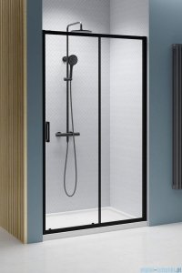 Radaway Premium Pro Black Dwj drzwi 140cm prawe czarny mat/szkło przejrzyste 1014140-54-01R