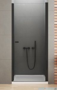 New Trendy New Soleo Black drzwi wnękowe 70x195 cm przejrzyste D-0209A