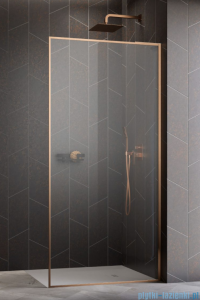 Radaway Modo F SL Brushed Copper II kabina Walk-in 100x201,6cm prawa Szczotkowana Miedź szkło przejrzyste 10419104-93-01R