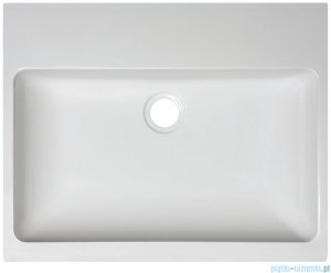Sanplast Free Mineral umywalka prostokątna nablatowa Unb-M/FREE biała 50x40x8 cm 640-280-0100-01-000