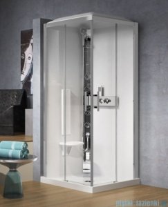 Novellini Glax 3 A90 kabina z hydromasażem 90x90 chrom GL3A90M1F-1K