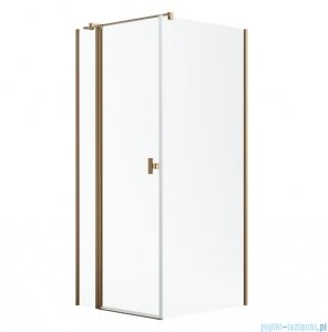 Radaway Nes Kdj II Brushed Copper kabina 110x75cm lewa szczotkowana miedź 10032110-93-01L/10039075-01-01