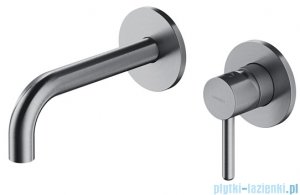 Omnires Y bateria umywalkowa element natynkowy nikiel szczotkowany Y1215HRONI