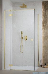 Radaway Essenza 8 Gold Kdj kabina 110x90cm lewa złoty połysk/szkło przejrzyste 10480712-01-01L/10470337-09-01L/10113090-01-01
