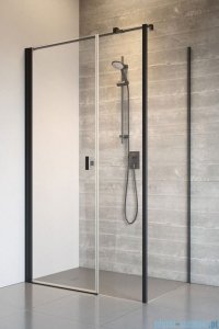Radaway Nes Black Kds I kabina 120x80cm lewa czarny mat/szkło przejrzyste 10023120-54-01L/10043080-54-01