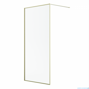 Radaway Modo F II Brushed Gold kabina Walk-in 50x201cm Szczotkowane Złoto  szkło przejrzyste 10409054-99-01