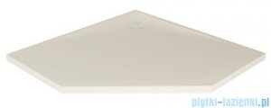 New Trendy Nex Shade brodzik konglomeratowy pięciokątny 90x90x3,5 cm beżowy B-0483