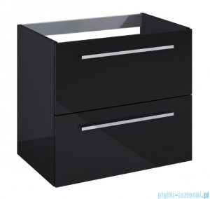 Roca Kwadro szafka 60x38x53 cm czarny połysk A857969351