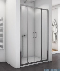 SanSwiss Top-Line TOPS4 Drzwi prysznicowe 4-częściowe 140cm profil srebrny TOPS414000107