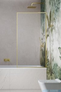 Radaway Modo F SL Brushed Gold PNJ II parawan nawannowy 80cm prawy szczotkowane złoto/przejrzyste 10406080-99-01R