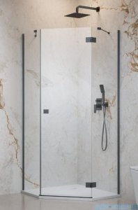 Radaway Essenza Brushed GunMetal Ptj kabina pięciokątna 100x100cm prawa szczotkowany grafit szkło przejrzyste 1385010-92-01R/1385051-01-01
