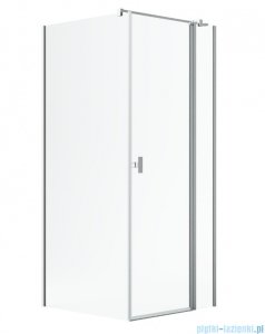 Radaway Nes Kdj II Brushed Nickel kabina 90x100cm prawa szczotkowany nikiel 10032090-91-01R/10039100-01-01