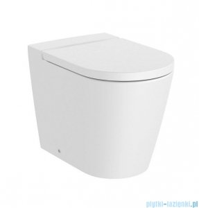 Roca Inspira Round Rimless miska WC stojąca biała matowa A347526620