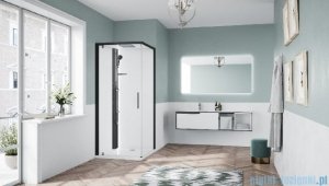 Novellini Glax 1 2.0 kabina standard 80x80 lewa czarna G21GF80STFL-1HH