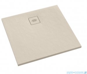 Schedpol Schedline Protos Cashmere Stone brodzik kwadratowy 80x80x3,5cm 3SP.P2K-8080/PK/ST-M1/PK/ST