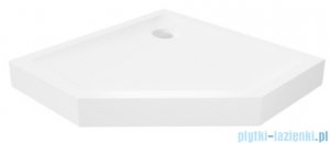 New Trendy Mild brodzik akrylowy pięciokątny 90x90x11,5 cm biały B-0603