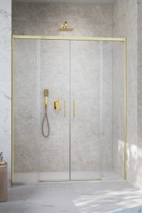 Radaway Idea DWD Brushed Gold drzwi wnękowe 150cm szczotkowane złoto 387125-99-01