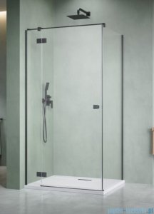 Radaway Essenza Kdj Brushed GunMetal kabina 100x100cm lewa szczotkowany grafit 1385040-92-01L/1384052-01-01